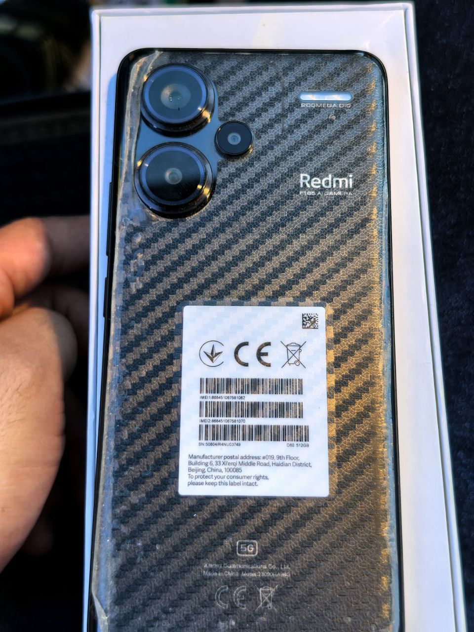 Redmi not 13pro+5g 12+12/512 kafolati bor