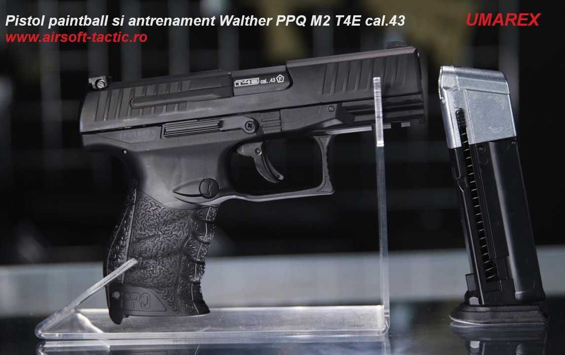 Pistol paintball si antrenament Walther PPQ M2 T4E cal.43