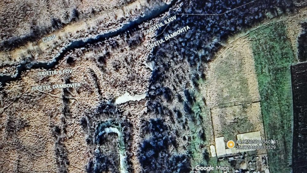 Teren 1100mp Movila Niculesti Dambovita - fundatie, alei si parcare