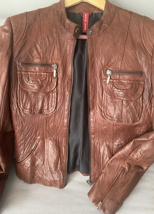 Дамско кожено яке H-I-S JEANS естествена кожа