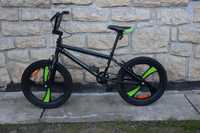 Bicicleta Freestyle BMX 20 inch negru-verde pentru 8 ani