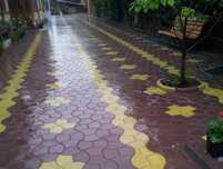 Producator pavaje - model autoblocant soare 50x50 cu 60x60