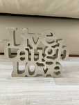 Декорация Live, laugh, love