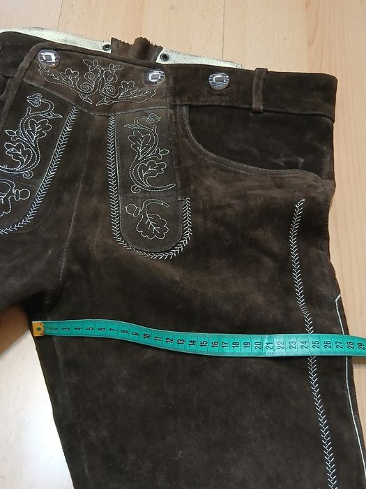 Pantaloni Oktoberfest Nr.50 bavarezi piele vintage