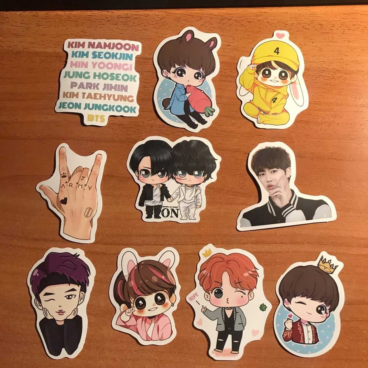 Наклейки с BTS высшего качества
