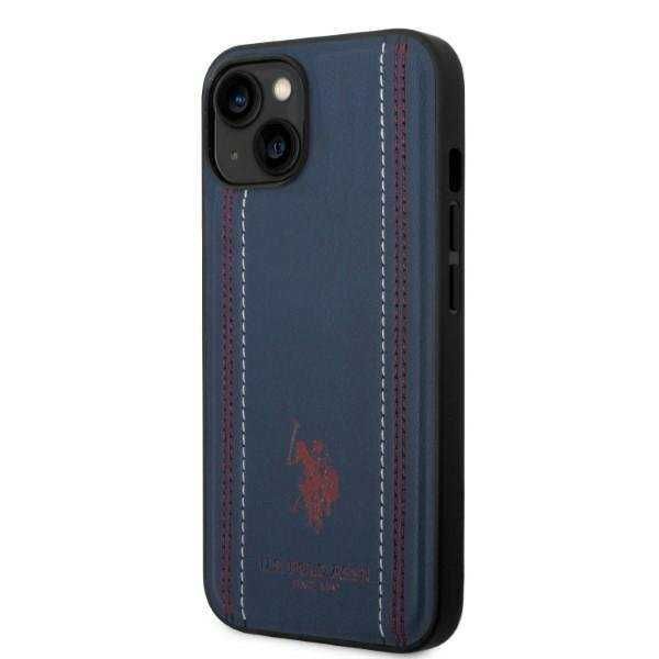 Гръб U.S. Polo Assn Leather Stitch за iPhone 14, 14 Pro, 14 Pro Max