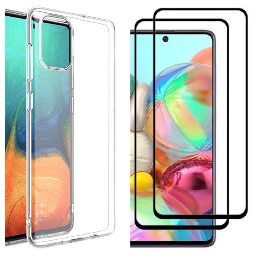 Husa Silicon Premium Case si Folie Sticla GLAS Samsung A12/A13/A14/A15