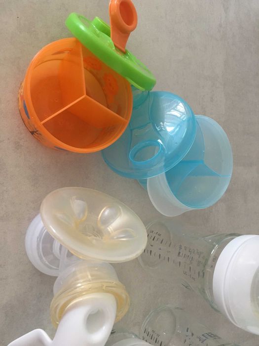 Комплект за новородено - Шишета стъкло, ръчна помпа, стерилизатор