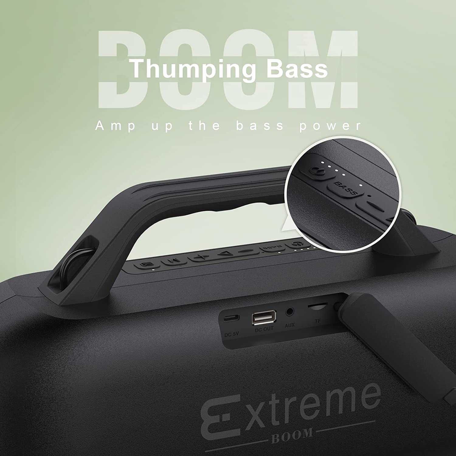 DOSS Extreme Boom Bluetooth тонколона, до 60W,Power Bank функция