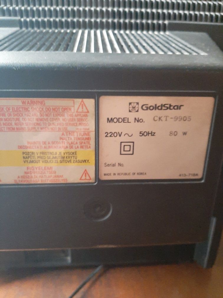 Продам 2 нерабочих телевизора GOLD STAR с пультами Цена- 5 000тн