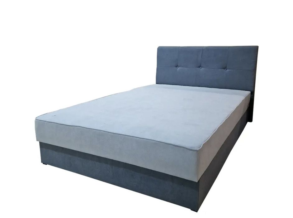 vând pat tapițat cu ladă