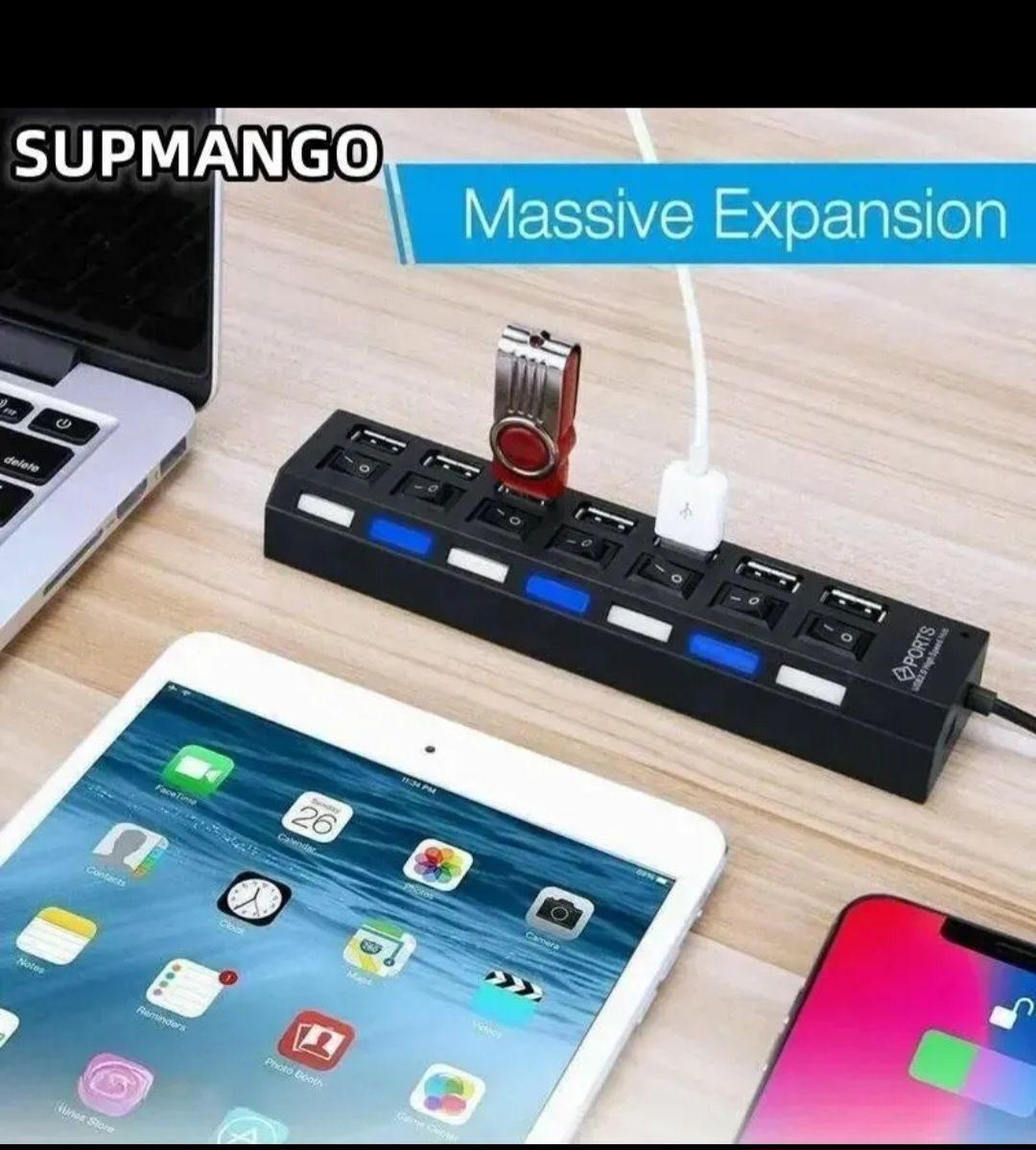 USB HUB 4 и 7 гнезда/Разклонител на USB с 4 и 7 гнезда