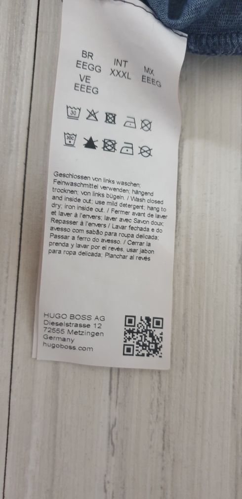 Hugo Boss  Mercerised Slim Fit Pima Cotton  2XL/3XL ОРИГИНАЛНА Тениска