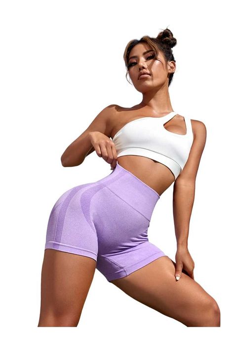 Colanti Dama Scurti Modelatori Elastici Efect Push Up Lila, M
