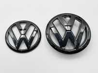 Set Embleme Compatibile VW GOLF 6 fata/spate negru