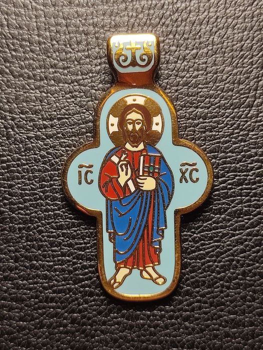 Крестики из серебра с эмалью