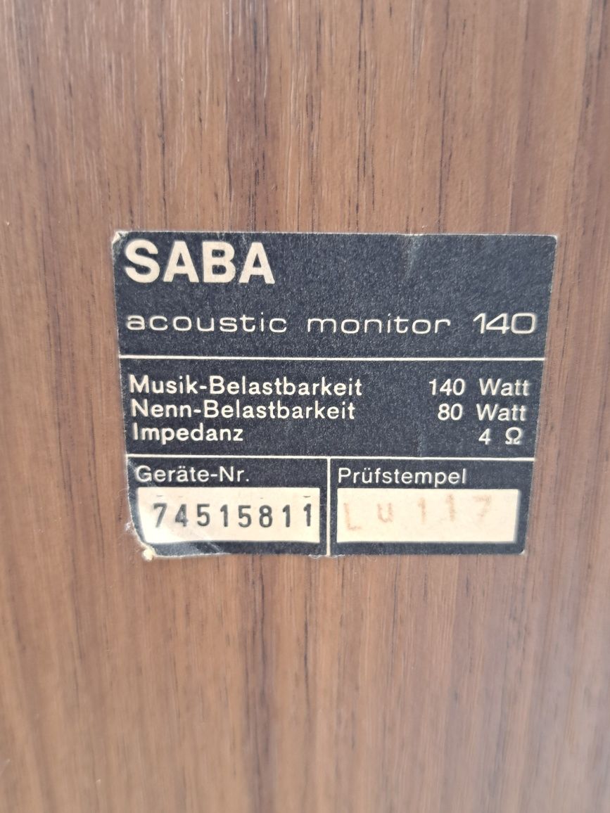 Saba HiFi boxa rara vintage .