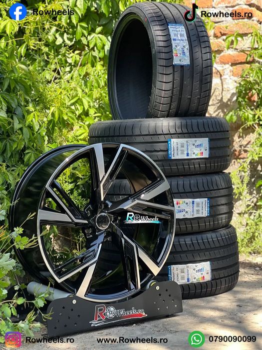 Jante AUDI 22 R22 A6 A7 A8 Q3 Q5 Q7 Q8 22 R22 Black Anvelope Vara Roti audi
