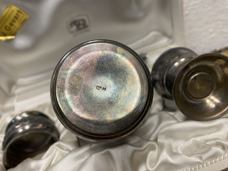 Посребрен троен кухненски сет с посребряване