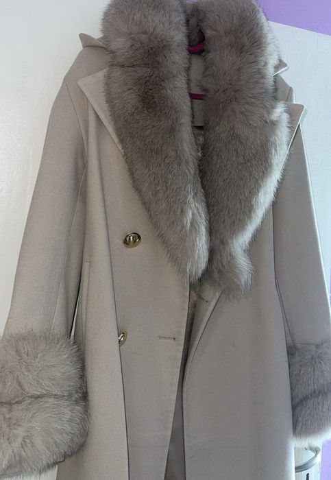 Дамско палто естествен косъм
