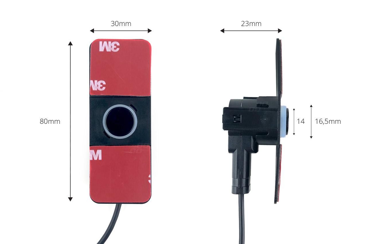 Комплект парктроник, Amio, Parking sensor, Четири ултразвукови черни