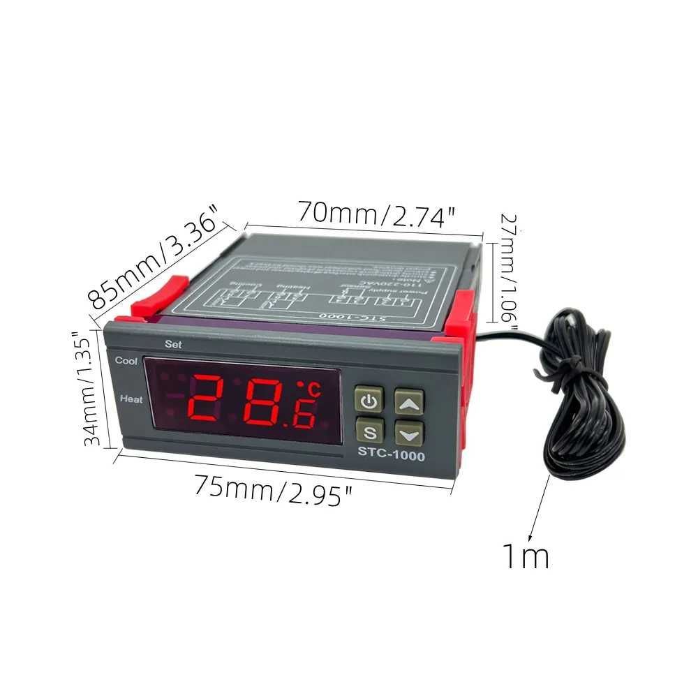 Termostat Digital control temperatura racire incalzire 220V STC-1000