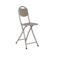 Метална табуретка/ стол, с облегалка, сгъваем стол, 30x40см, до 70кг