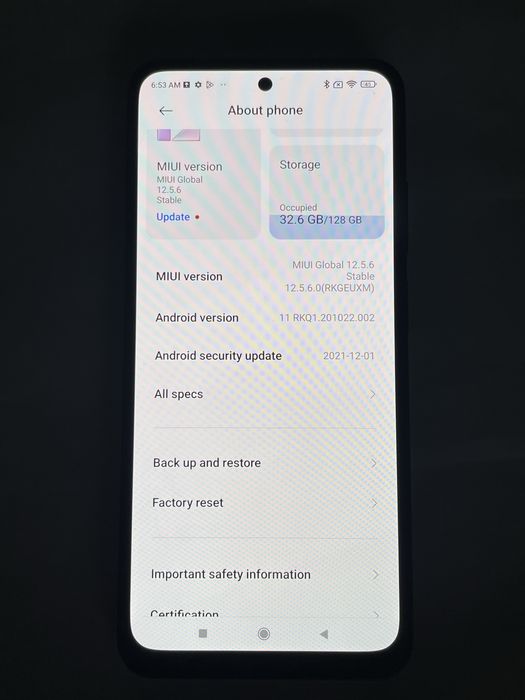Xiaomi redmi note 10 128 gb perfect functional