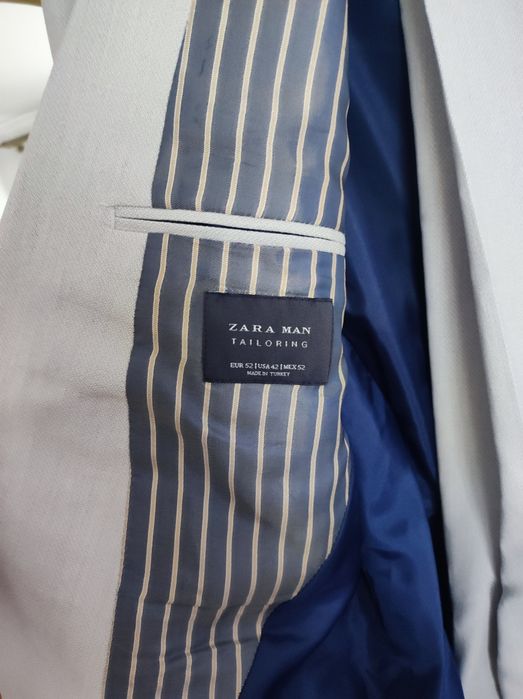 Costum bărbați gri  nou Zara Man Tailoring