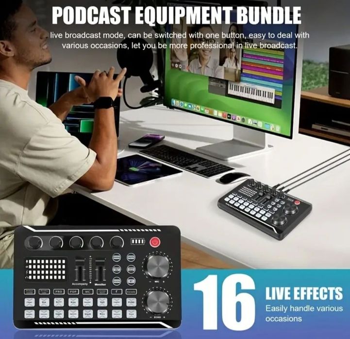 Mixer Audio cu efecte de sunet , Consola DJ Placa externa de sunet