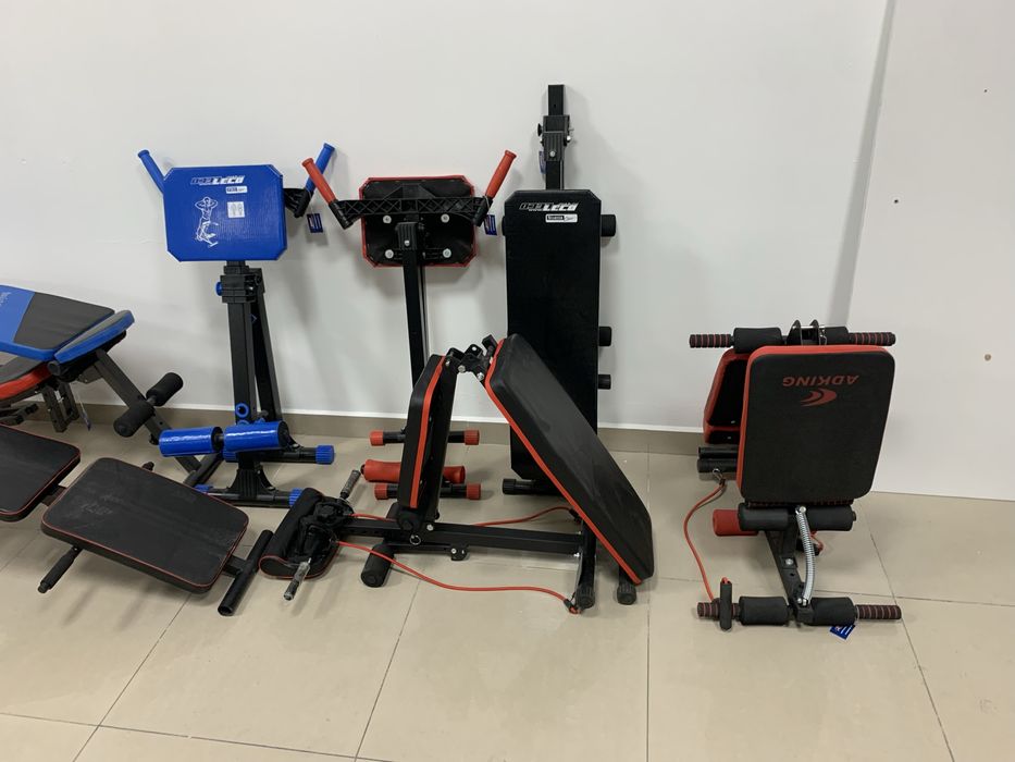 Скамья для пресса универсальная складная с эспандером