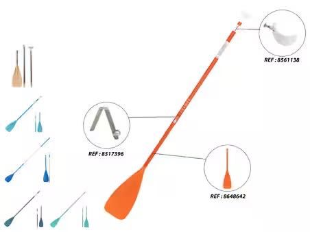 Разглобяемо гребло за стендъп падъл йога, регулиране 150-210 см