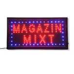 Reclama Text LED-MAGAZIN MIXT / animatie luminoasa dinamica Multicolor