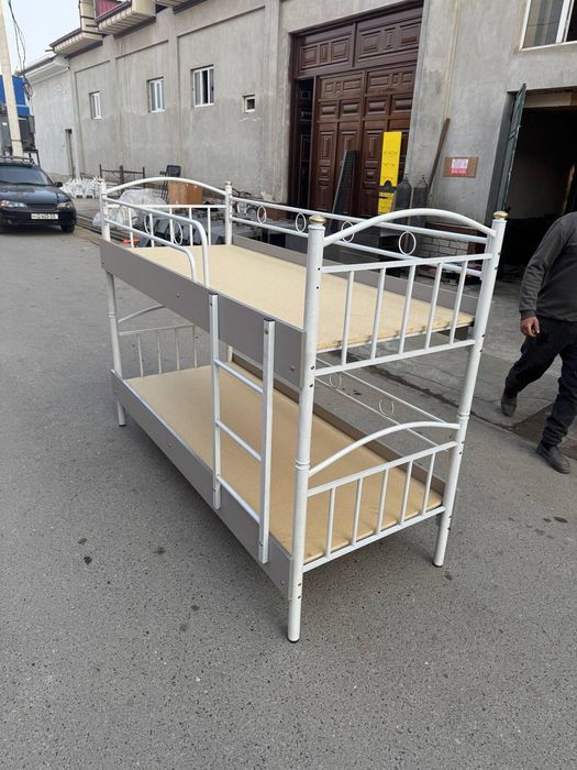 2 каватли темир кроватлар