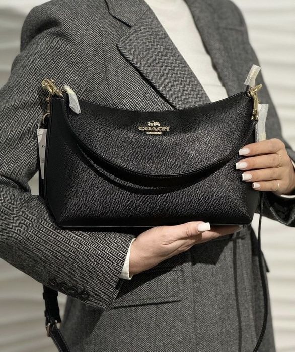 Сумка Коуч кожа сафьяновая