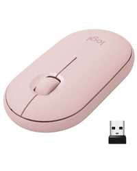Безжична Мишка Logitech - Pebble M350, оптична, Bluetooth, розова !