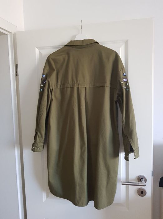 parka zara,verde