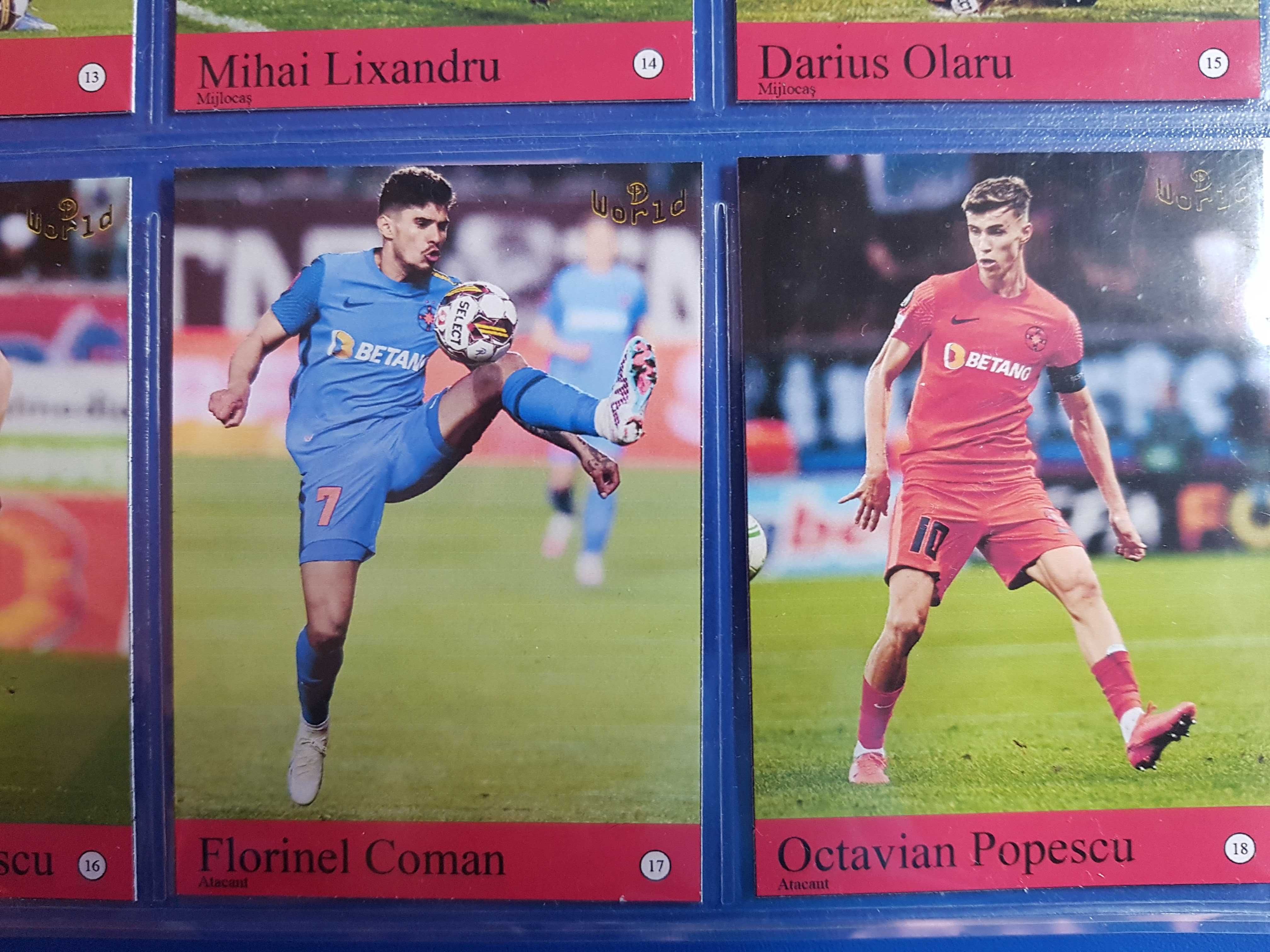 Set complet 27 de cartonase cu FCSB 2023 (Steaua)