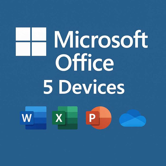Microsoft Office 365 pentru 5 dispozitive 5TB OneDrive PERMANENTA