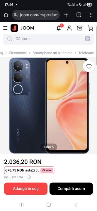 Telefon Vivo Y19S 16Gb ram 258Gb memorie