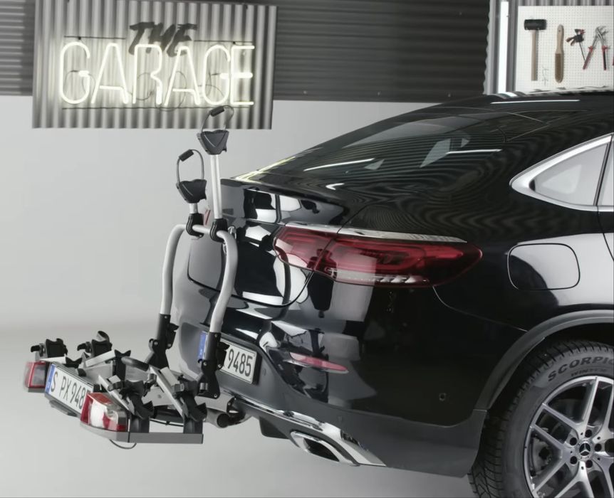 Suport 2 biciclete original Mercedes pentru cui