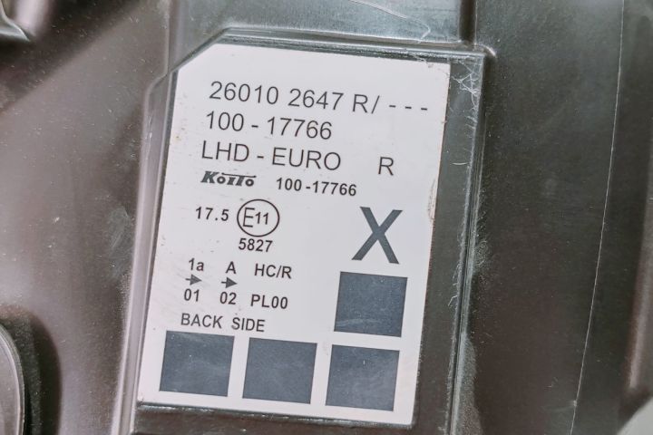 Far  Dreapta 260102647R Renault Kangoo a 2-a generatie