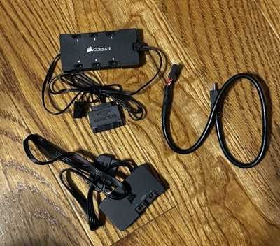 Set 3 Ventilatoare Corsair iCUE AF120 RGB Slim 120mm + controlere RGB