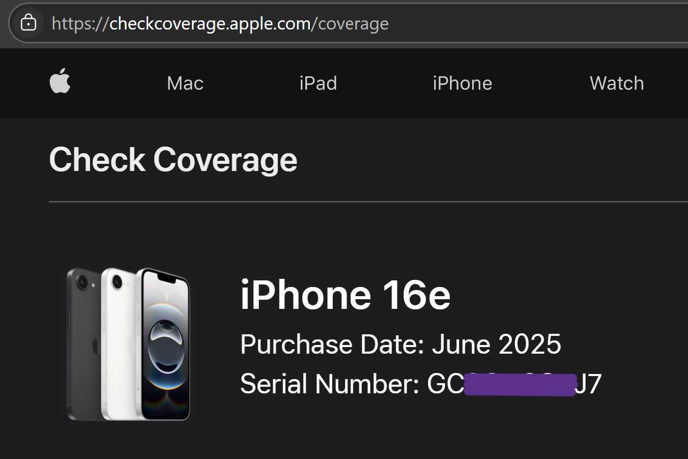 iPhone 16e 256GB Черный