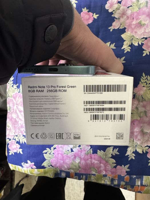 redmi not 13 pro pamit 8.256g holati ideal karopka dak bor