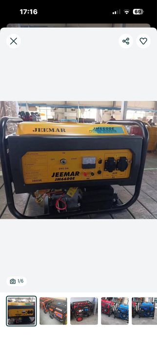 Бензиновый генератор пользавались 5 ,6 раза