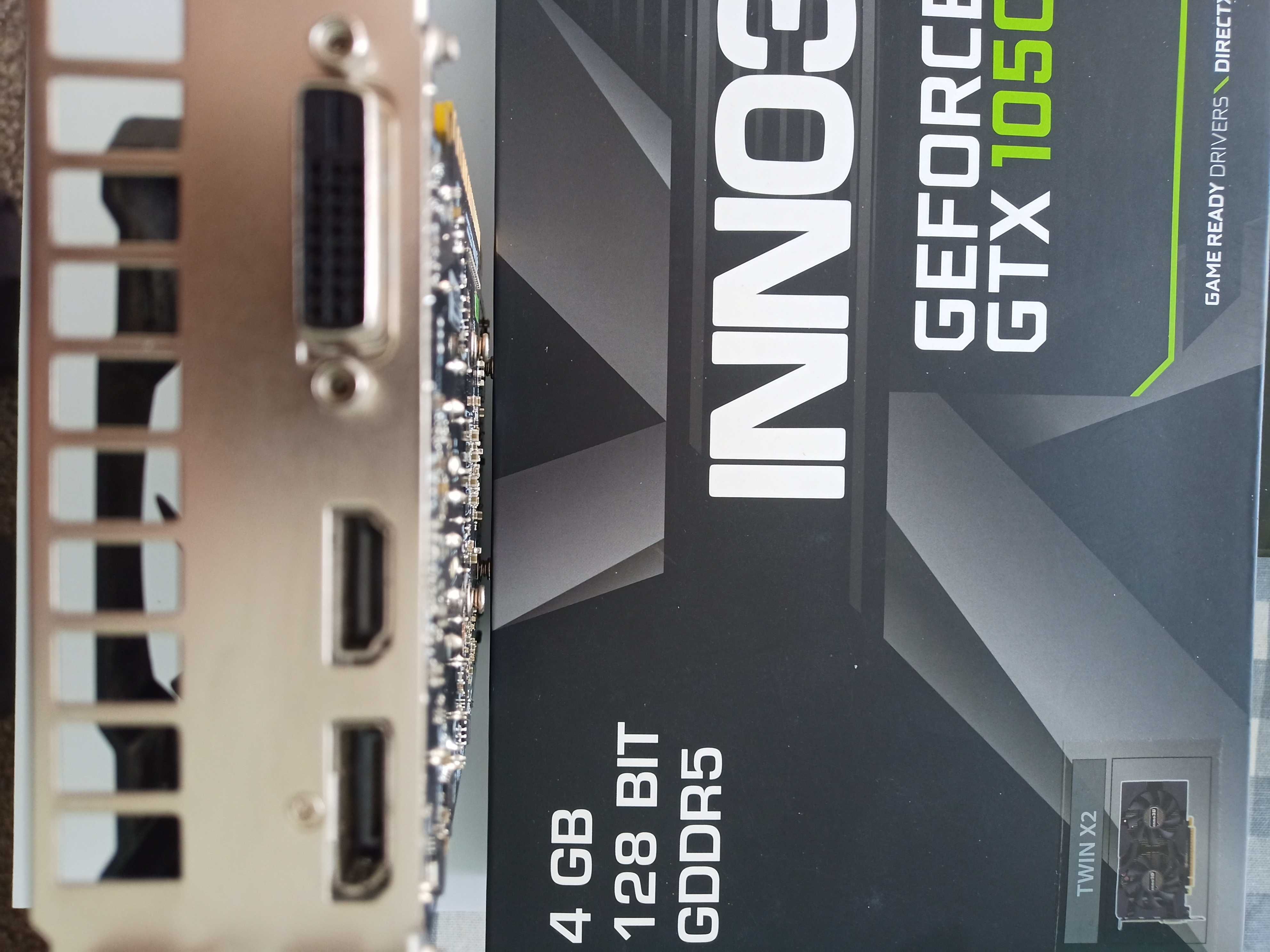 Процесор AMD Ryzen 5 и Видеокарта Inno 3D GeForce GTX 1050 Ti Twin X2
