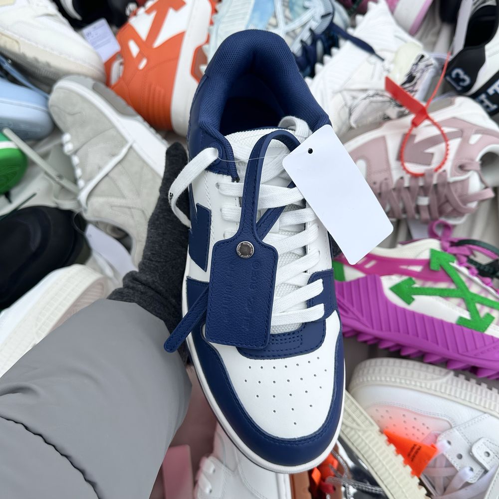 Off-White Out Of Office Navy Blue Bleumarin
