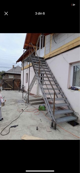 Vand facem scarii metalice zincate la cerinta clientului