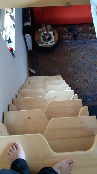 Trepte scări interioare din lemn masiv